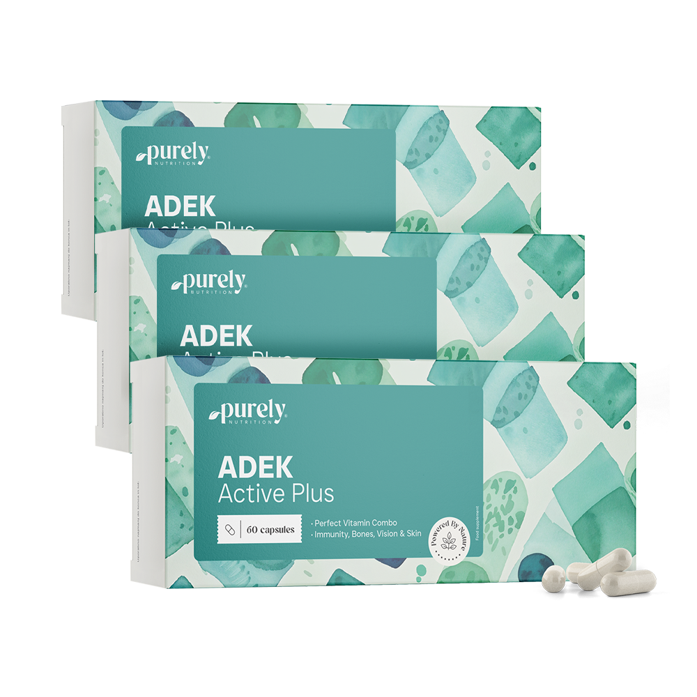 3x Витамини ADEK Active Plus, общо 180 капсули