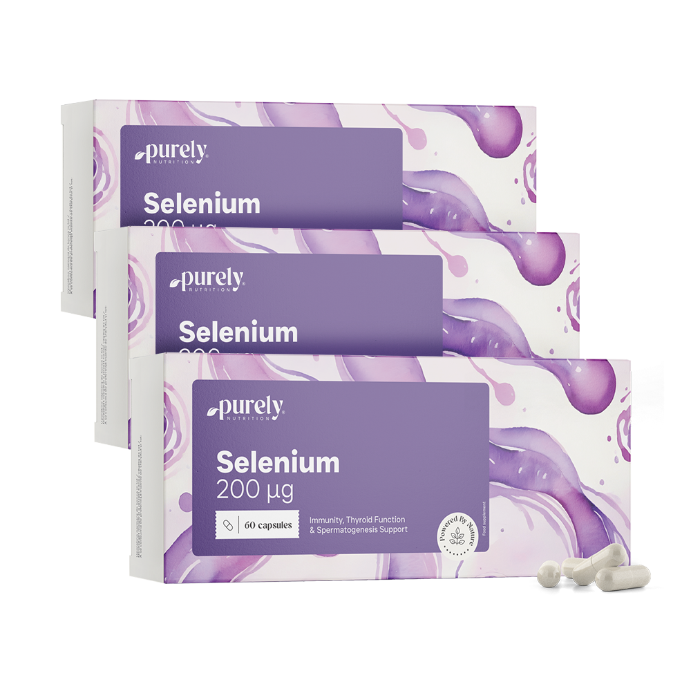 3x Селен 200 µg, общо 180 капсули