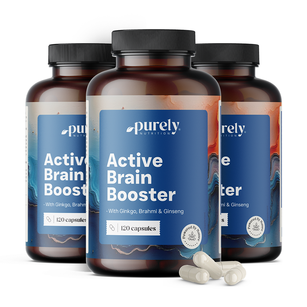 3x Active Brain Booster – подпомагане на когнитивната функция, общо 360 капсули