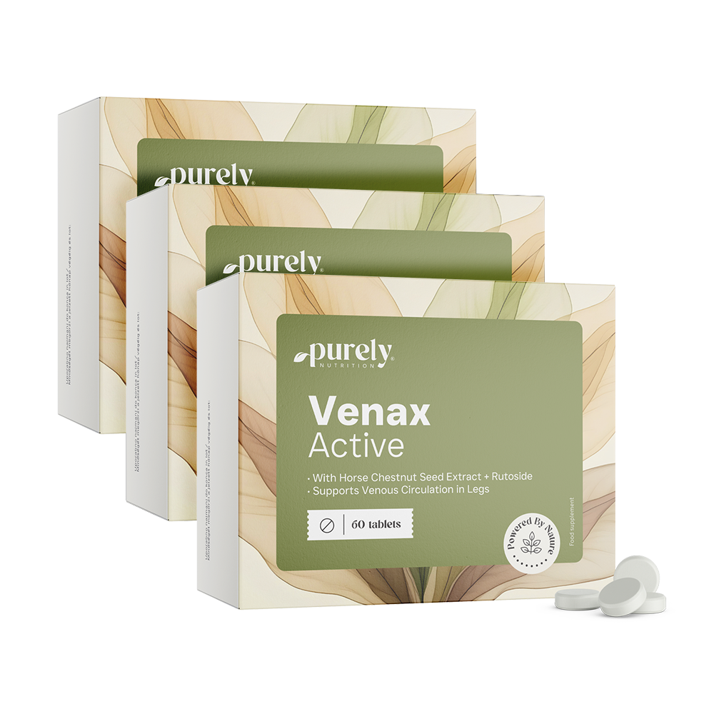 3x Venax Active – комплекс за вени и кръвообращение, общо 180 таблетки