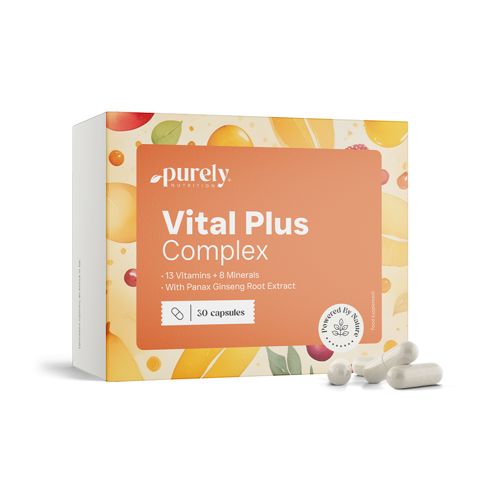 Vital Plus Complex – мултивитамини и минерали с женшен, 30 капсули
