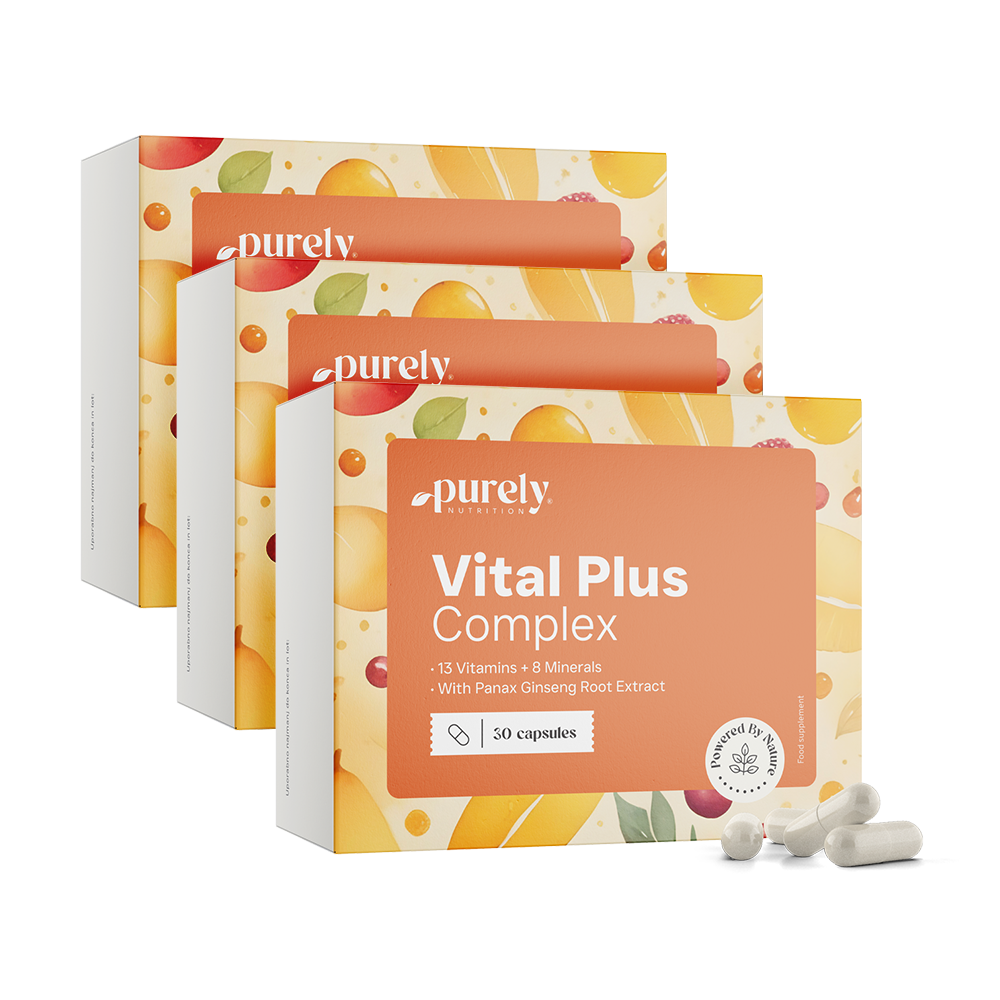 3x Vital Plus Complex – мултивитамини и минерали с женшен, общо 90 капсули