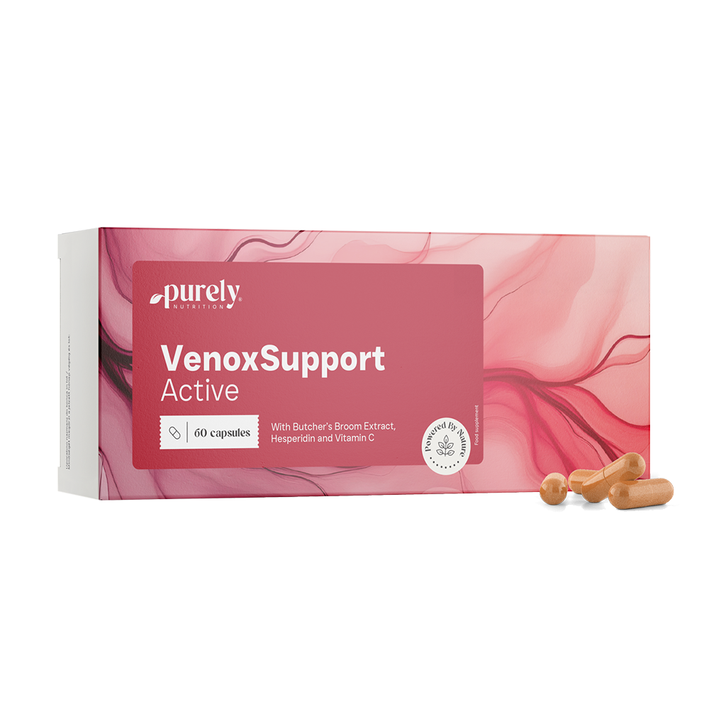VenoxSupport Active – за уморени и тежки крака, 60 капсули