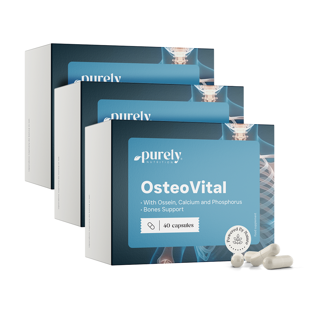3x OsteoVital – комплекс от осеин, калций и фосфор, общо 120 капсули