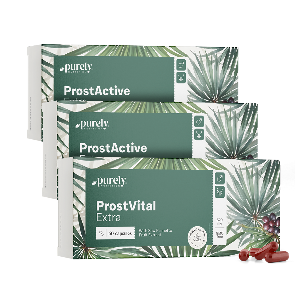 3x ProstVital Extra - с екстракт от палма-джудже 320 мг, общо 180 капсули
