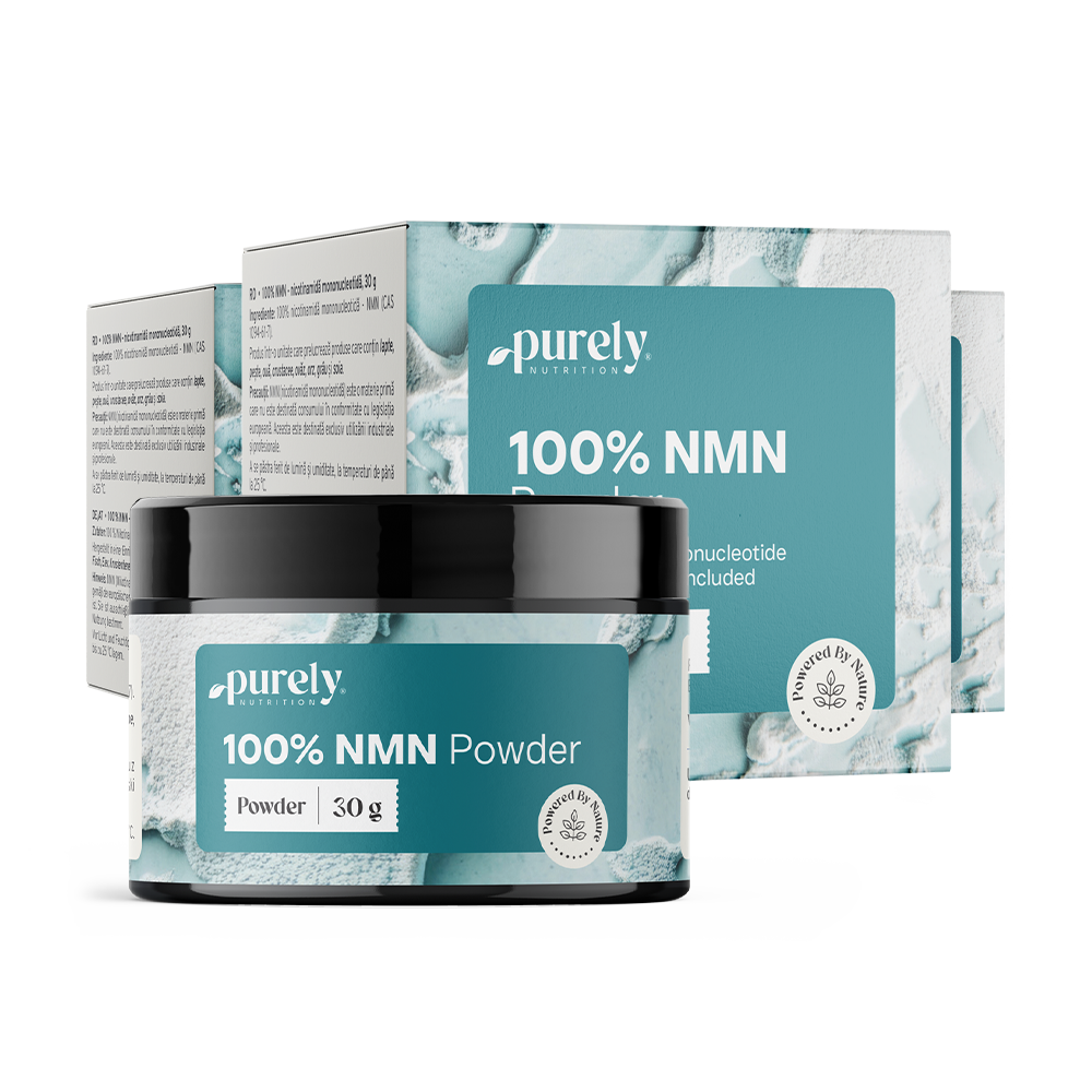 3x 100% NMN – никотинамид мононуклеотид, общо 90 г