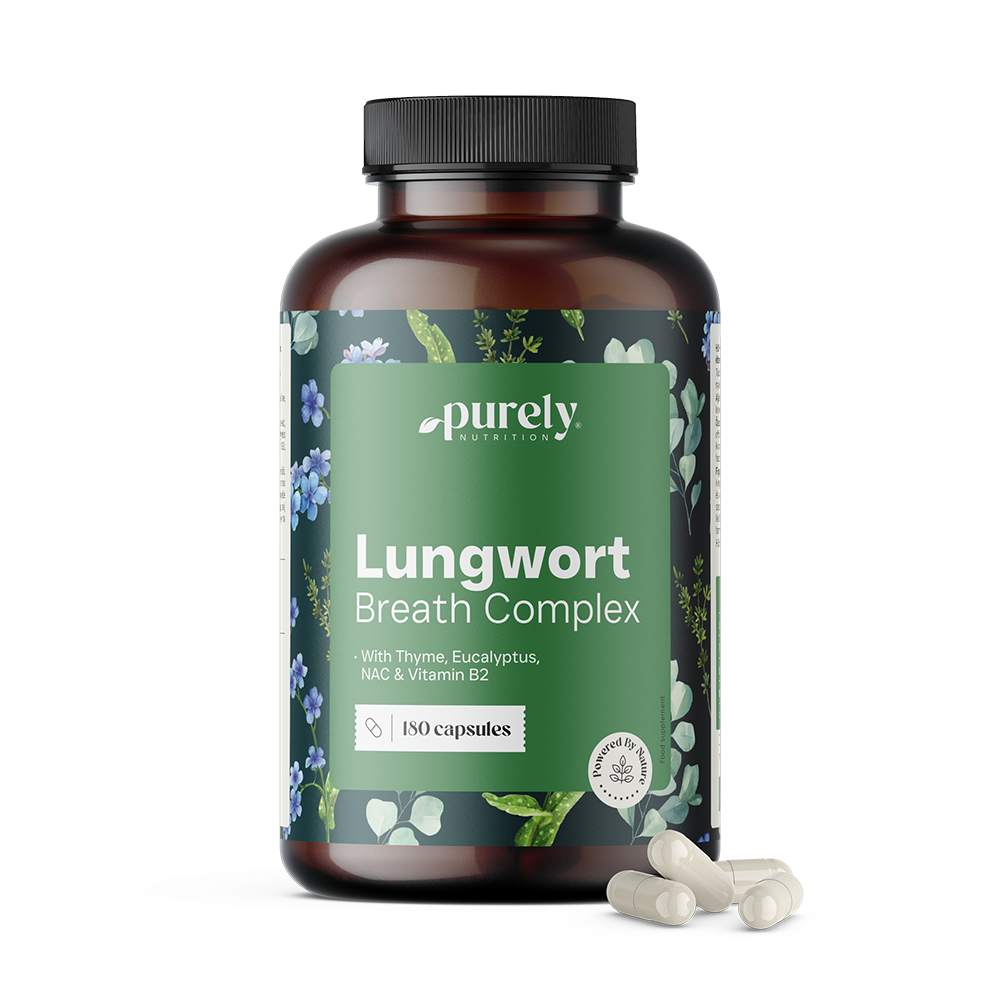 Lungwort Breath Complex - медуница с мащерка и евкалипт, 180 капсули
