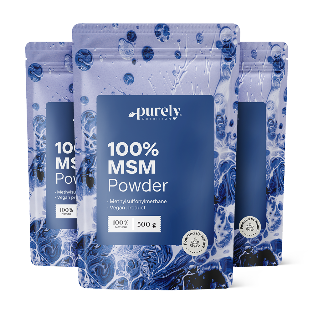 3x MSM на прах, общо 1500 г