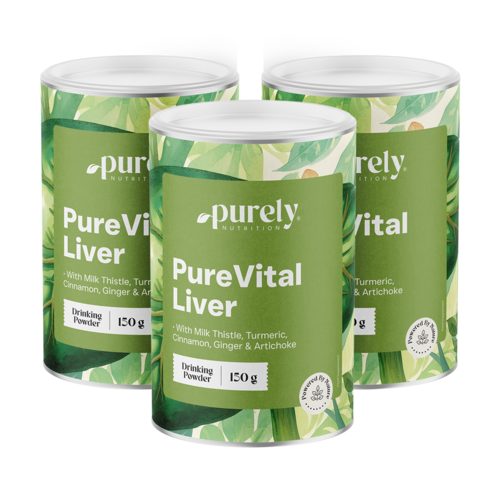 3x PureVital Liver – билков комплекс, общо 450 г